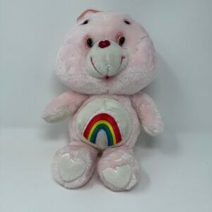 Kenner Care Bears Rainbow Cheer Bear Pink Plush‎ 13-inch 1983 Vintage